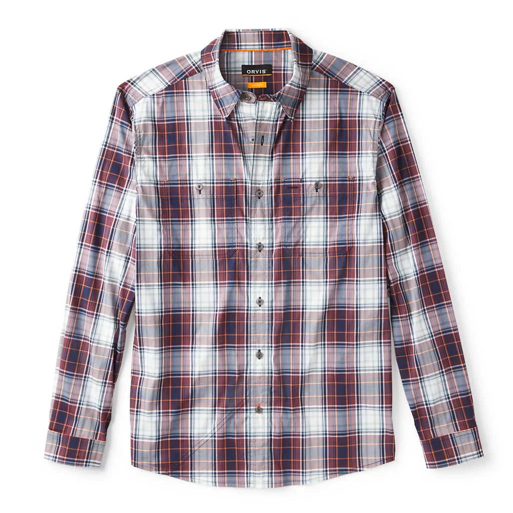 River Guide Long-Sleeve Shirt 2.0- Raisin/ True Navy